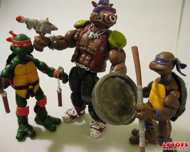 忍者神龟,模型玩具,NECA,Ray,DIY