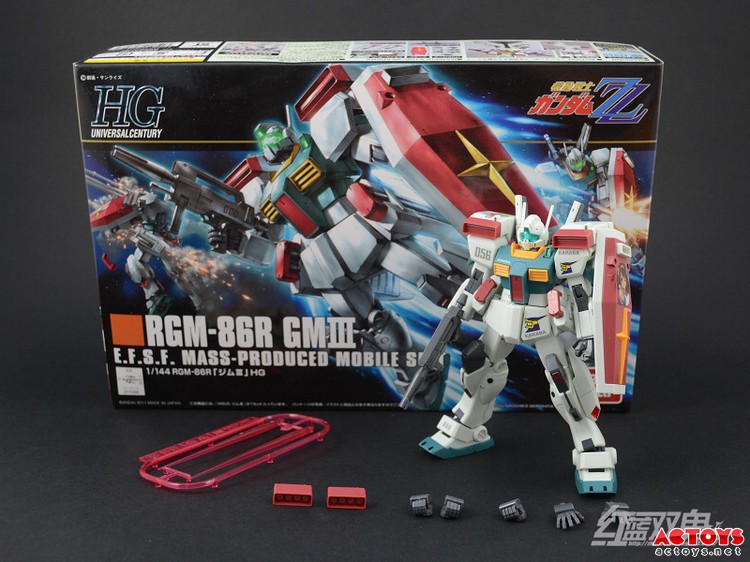 红蓝双鬼,高达,吉姆,HGUC RGM-86R GMIII,HGUC,AC模玩网,万代,模型糟糕别墅