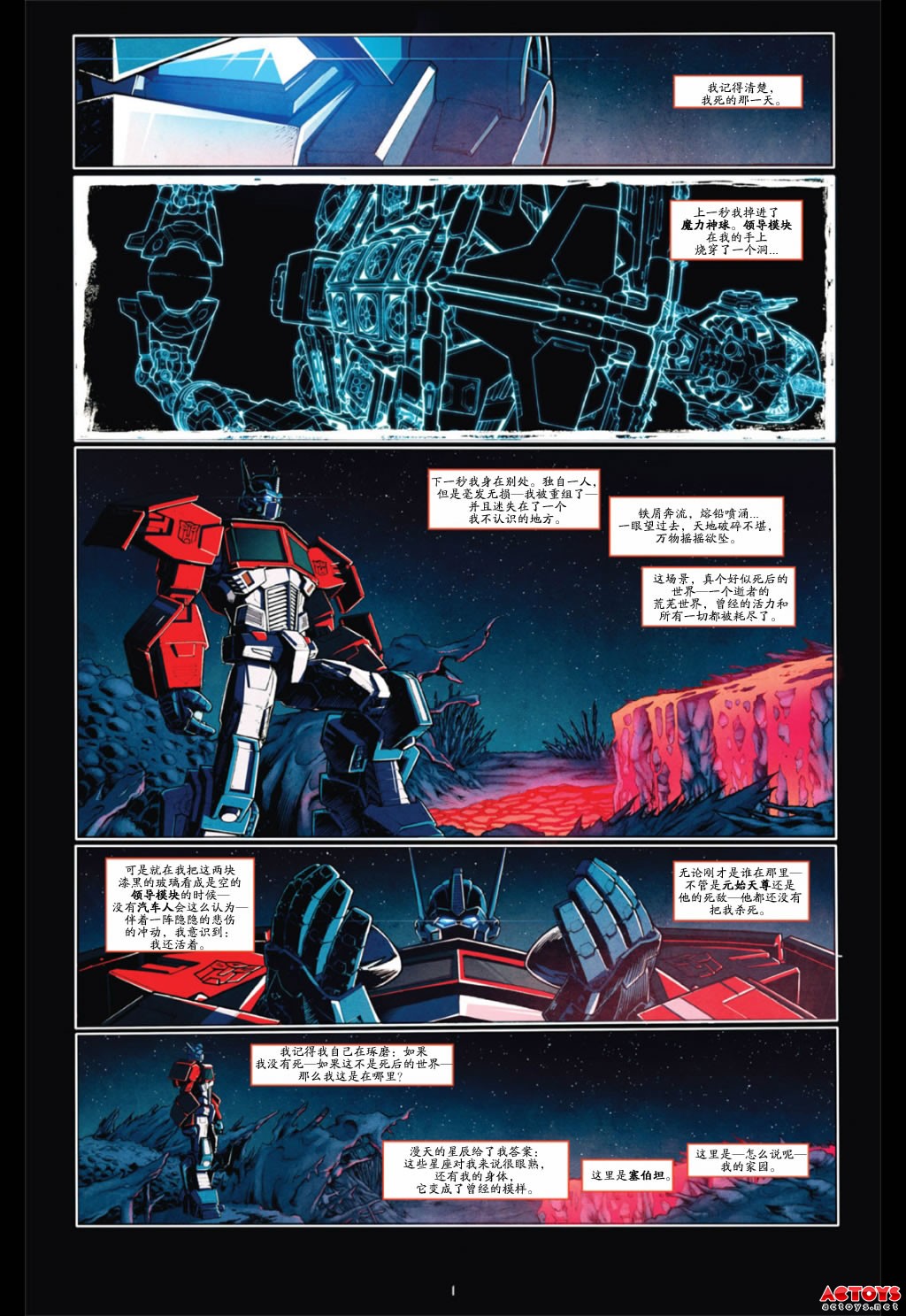 变形金刚,中文漫画,IDW,塞联阵,擎天柱之死
