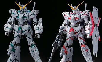 BANDAI MG 钛合金配色独角兽高达(红绿骨架Ver.)