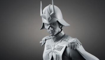 MegaHouse 1/8 夏亚 灰模展示