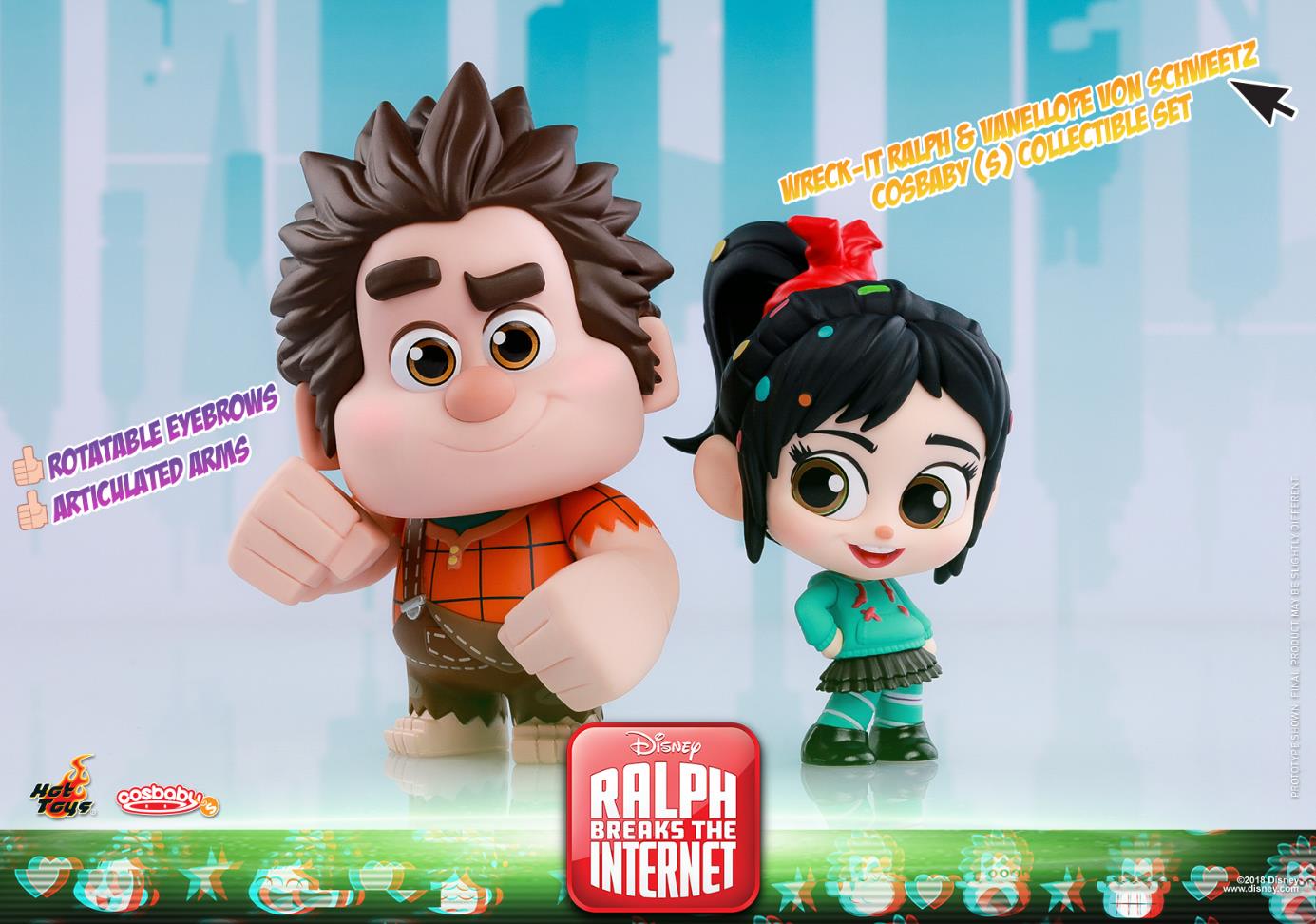 Hot Toys 《无敌破坏王2：大闹互联网》COSBABY (S) 迷你珍藏人偶套装