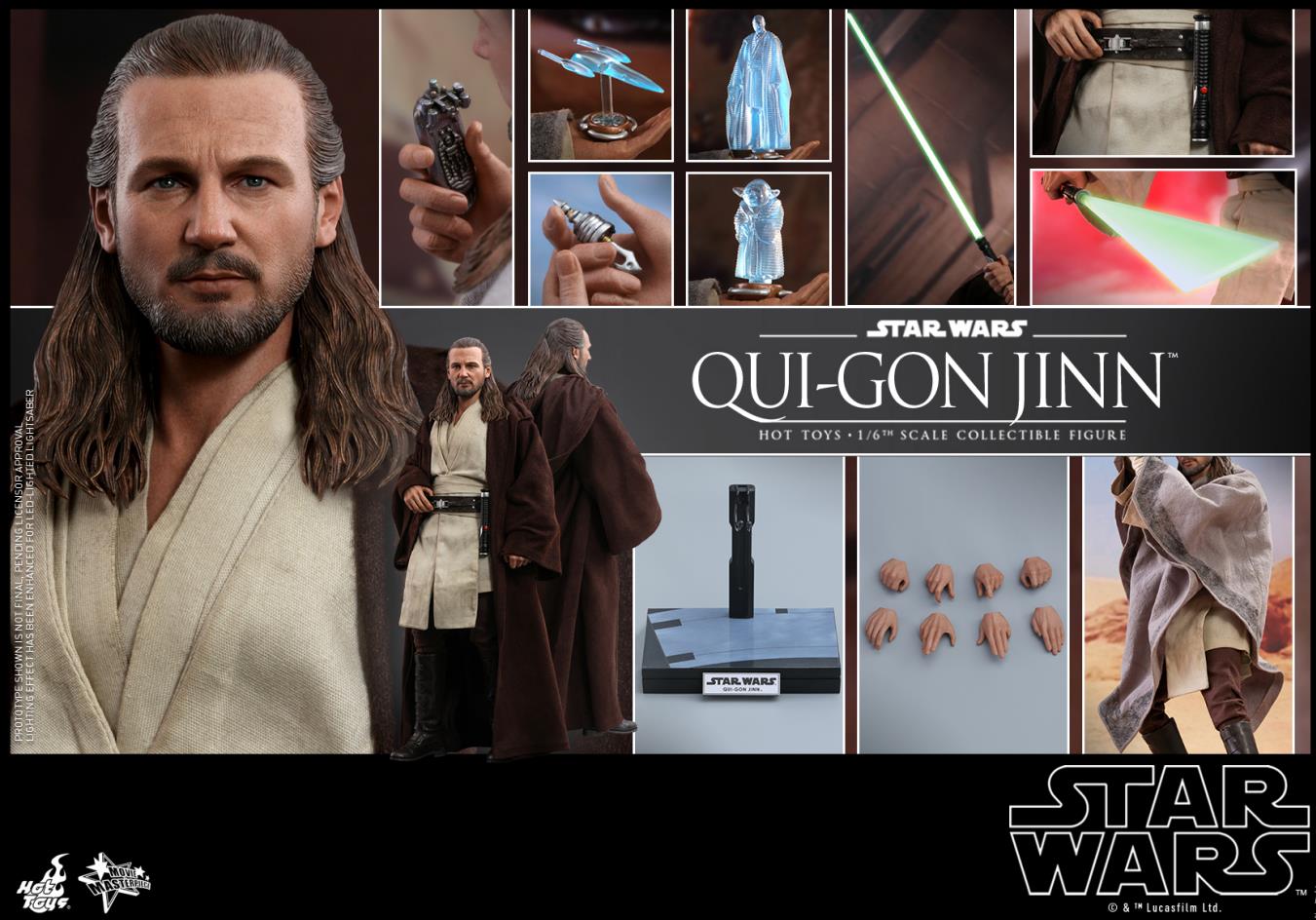 Hot Toys推出《星球大战前传一：幽灵的威胁》魁刚•金1:6比例珍藏人偶